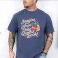 Imagine Being Afraid Of Drag Queens And Books LGBT Pride Men's Comfort Colors T-Shirt Blue Jean