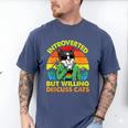Introvert Cats Sarcasm Cat Lover Introverts Men's Comfort Colors T-Shirt Blue Jean Introvert Cats Sarcasm Cat Lover Introverts Men's Comfort Colors T-Shirt Blue Jean