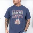 If It Involves Books & Pajamas Count Me In Cute Pajama Night Men's Comfort Colors T-Shirt Blue Jean