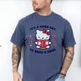 It's a Good Day To Read a Book Cute Cat Book Day Girls Boys Men's Comfort Colors T-Shirt Blue Jean It's a Good Day To Read a Book Cute Cat Book Day Girls Boys Men's Comfort Colors T-Shirt Blue Jean