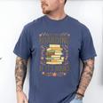 It's Not Hoarding If It's Books Book Lover Graphic Men's Comfort Colors T-Shirt Blue Jean