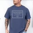 James Joyce Ulysses Book Quote Men's Comfort Colors T-Shirt Blue Jean