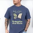 Just a Girl Who Loves Butterflies And Books Butterfly Men's Comfort Colors T-Shirt Blue Jean Just a Girl Who Loves Butterflies And Books Butterfly Men's Comfort Colors T-Shirt Blue Jean