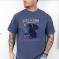Just a Girl Who Loves Dragons And Books Fantasy Men's Comfort Colors T-Shirt Blue Jean
