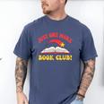 Just One More Book Club Bookish Hippie Men's Comfort Colors T-Shirt Blue Jean