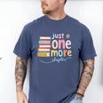Just One More Chapter Artistic Pastel Book Lover Vibe Men's Comfort Colors T-Shirt Blue Jean