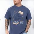 Just One More Chapter Book Lover Reading Quote Men's Comfort Colors T-Shirt Blue Jean