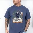 Just One More Chapter Bookish Book Reading Botanical Men's Comfort Colors T-Shirt Blue Jean