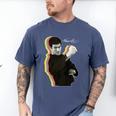 Kids Bruce Lee Photo From Fighting Method Book Kids Men's Comfort Colors T-Shirt Blue Jean