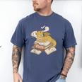 Be Kind Stay Weird Read Books Cute Dragon Men's Comfort Colors T-Shirt Blue Jean