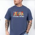 If You Know You Know 6 7 Six Seven Meme Floral Book Lover Men's Comfort Colors T-Shirt Blue Jean