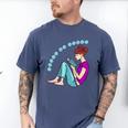 Leave Me Alone I'm Reading a Book For Bookworms Premium Tri-Blend Men's Comfort Colors T-Shirt Blue Jean
