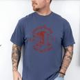 Leaving Reality Entering Fiction Book Lover Men's Comfort Colors T-Shirt Blue Jean