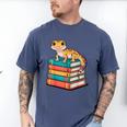 Leopard Gecko Book Lover Reading Men's Comfort Colors T-Shirt Blue Jean Leopard Gecko Book Lover Reading Men's Comfort Colors T-Shirt Blue Jean