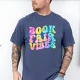 Library Book Fair Vibe Tie Dye School Reading Nostalgic Men's Comfort Colors T-Shirt Blue Jean Library Book Fair Vibe Tie Dye School Reading Nostalgic Men's Comfort Colors T-Shirt Blue Jean