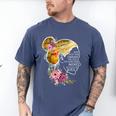 And Into The Library She Goes Book Lover Reading Bookworm Men's Comfort Colors T-Shirt Blue Jean