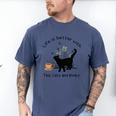 Life Is Better With Tea Cats And Books Cat Sayings Men's Comfort Colors T-Shirt Blue Jean Life Is Better With Tea Cats And Books Cat Sayings Men's Comfort Colors T-Shirt Blue Jean