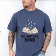Live Laugh & Love Books Reading Butterfly Book Lover Bookish Premium Men's Comfort Colors T-Shirt Blue Jean Live Laugh & Love Books Reading Butterfly Book Lover Bookish Premium Men's Comfort Colors T-Shirt Blue Jean