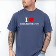 I LOVE BOOK RESTORATION Men's Comfort Colors T-Shirt Blue Jean I LOVE BOOK RESTORATION Men's Comfort Colors T-Shirt Blue Jean