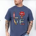 Love Books Reading Men's Comfort Colors T-Shirt Blue Jean
