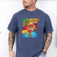 Lucha Libre Comic Book Mexican Wrestling Cartoon Wrestler Men's Comfort Colors T-Shirt Blue Jean Lucha Libre Comic Book Mexican Wrestling Cartoon Wrestler Men's Comfort Colors T-Shirt Blue Jean
