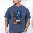Magic Books Butterflies Fantasy Nature Tea Enchanting Men's Comfort Colors T-Shirt Blue Jean