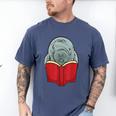 Manatee Reading Books Sea Animal Manatee Men's Comfort Colors T-Shirt Blue Jean Manatee Reading Books Sea Animal Manatee Men's Comfort Colors T-Shirt Blue Jean