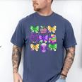Mardi Gras Teacher Coquette Bow Pencil Apple Book Women Girl Men's Comfort Colors T-Shirt Blue Jean Mardi Gras Teacher Coquette Bow Pencil Apple Book Women Girl Men's Comfort Colors T-Shirt Blue Jean