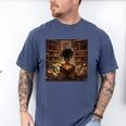 Melanin Afro Women Educated Reading Book History Men's Comfort Colors T-Shirt Blue Jean