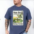 Moby Dick Book Cover Illustration Men's Comfort Colors T-Shirt Blue Jean Moby Dick Book Cover Illustration Men's Comfort Colors T-Shirt Blue Jean