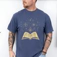 Mystic Astral Lunar Celestial Witch Spell Book Men's Comfort Colors T-Shirt Blue Jean