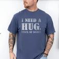 I Need a Huge Stack Of Books Book Lover Reading Quote Men's Comfort Colors T-Shirt Blue Jean