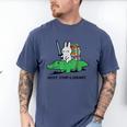 Next Stop Library Reading Book Men's Comfort Colors T-Shirt Blue Jean Next Stop Library Reading Book Men's Comfort Colors T-Shirt Blue Jean