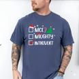 Nice Naughty Introvert Christmas List Santa Men's Comfort Colors T-Shirt Blue Jean Nice Naughty Introvert Christmas List Santa Men's Comfort Colors T-Shirt Blue Jean