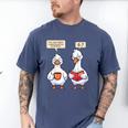 How Many Nights Reading Goose Book Lover Reader Men's Comfort Colors T-Shirt Blue Jean How Many Nights Reading Goose Book Lover Reader Men's Comfort Colors T-Shirt Blue Jean