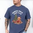 North Pole Book Club Gingerbread Christmas Reading Men's Comfort Colors T-Shirt Blue Jean North Pole Book Club Gingerbread Christmas Reading Men's Comfort Colors T-Shirt Blue Jean