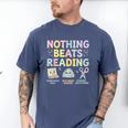 Nothing Beats Reading Book Librarian Across America Kids Men's Comfort Colors T-Shirt Blue Jean