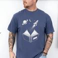 Novelty Universe Books Galaxy Adventure Drawing Women Men Men's Comfort Colors T-Shirt Blue Jean