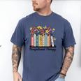 Occupational Therapy Wildflower Book OT Therapist Assistant Men's Comfort Colors T-Shirt Blue Jean Occupational Therapy Wildflower Book OT Therapist Assistant Men's Comfort Colors T-Shirt Blue Jean