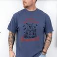 Oops I Got Another Book Boo Ghost Read Book Men's Comfort Colors T-Shirt Blue Jean