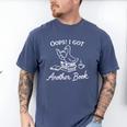 Oops I Got Another Book Goose Goose Reader Men's Comfort Colors T-Shirt Blue Jean
