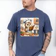 Owl Learning To Cook With Cookbook Chef Apron Stove Cooking Men's Comfort Colors T-Shirt Blue Jean Owl Learning To Cook With Cookbook Chef Apron Stove Cooking Men's Comfort Colors T-Shirt Blue Jean