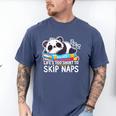 Panda Napping On Books Life’s Too Short To Skip Naps Men's Comfort Colors T-Shirt Blue Jean