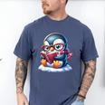 Penguin Reading a Book Animal Men's Comfort Colors T-Shirt Blue Jean Penguin Reading a Book Animal Men's Comfort Colors T-Shirt Blue Jean