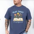 Plot Twist I'm Pregnant Literary Pregnancy Announcement Book Men's Comfort Colors T-Shirt Blue Jean Plot Twist I'm Pregnant Literary Pregnancy Announcement Book Men's Comfort Colors T-Shirt Blue Jean