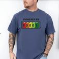 Powered By Books Bookworm Librarian Reading Men's Comfort Colors T-Shirt Blue Jean