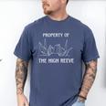 Property Of The High Reeve Bookish Manacled Dark Romance Premium Tri-Blend Men's Comfort Colors T-Shirt Blue Jean