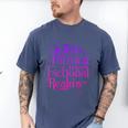 Quietly Thriving In Fictional Realms Book Lovers Men's Comfort Colors T-Shirt Blue Jean
