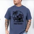 Raccoon Reading Books Summer Humor Trash Reader Men's Comfort Colors T-Shirt Blue Jean
