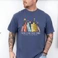 There Is No Such Thing As Too Many Books Lover Men's Comfort Colors T-Shirt Blue Jean